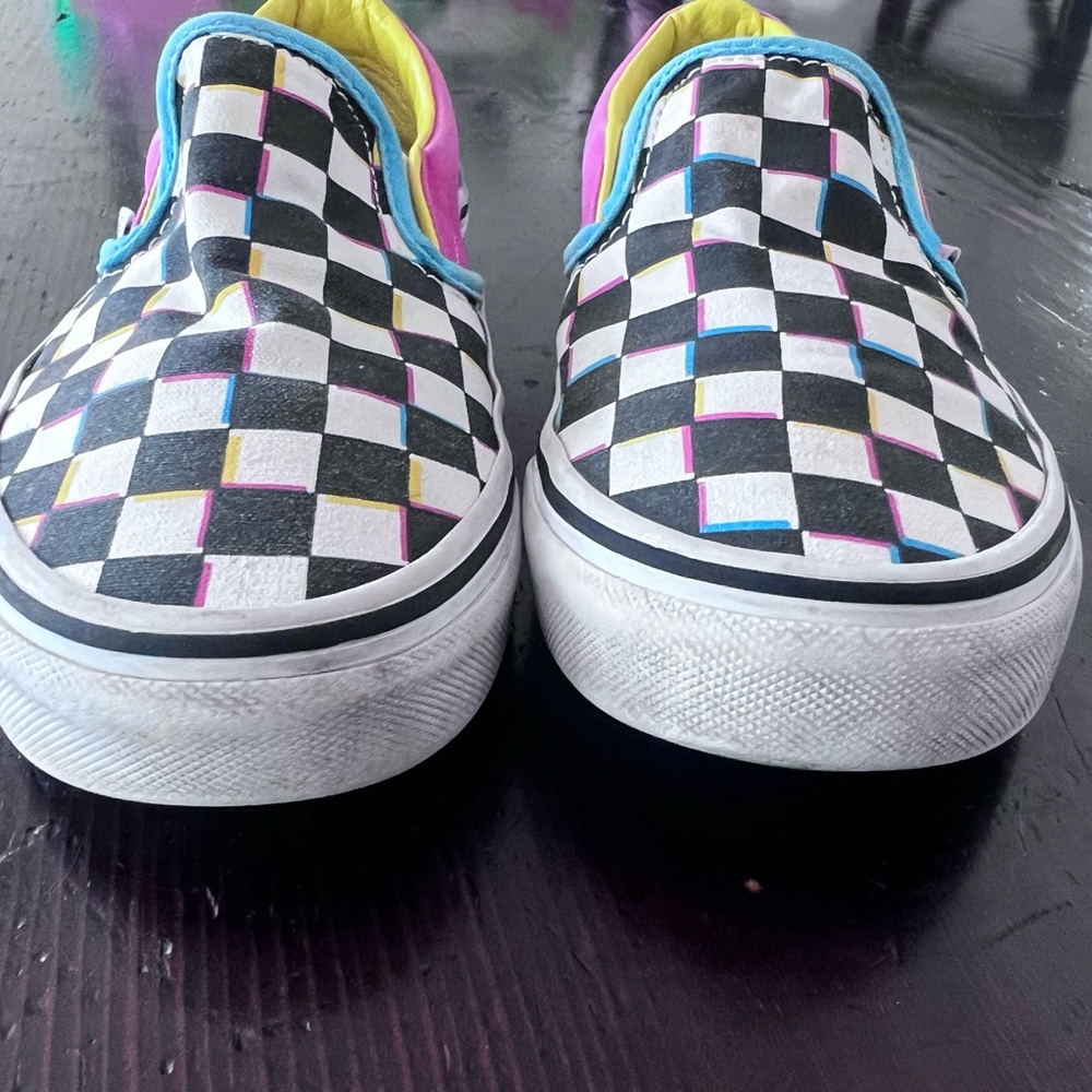 Vans Kids Checkered Slip-On Shoes - Multicolor - Picture 4 of 5